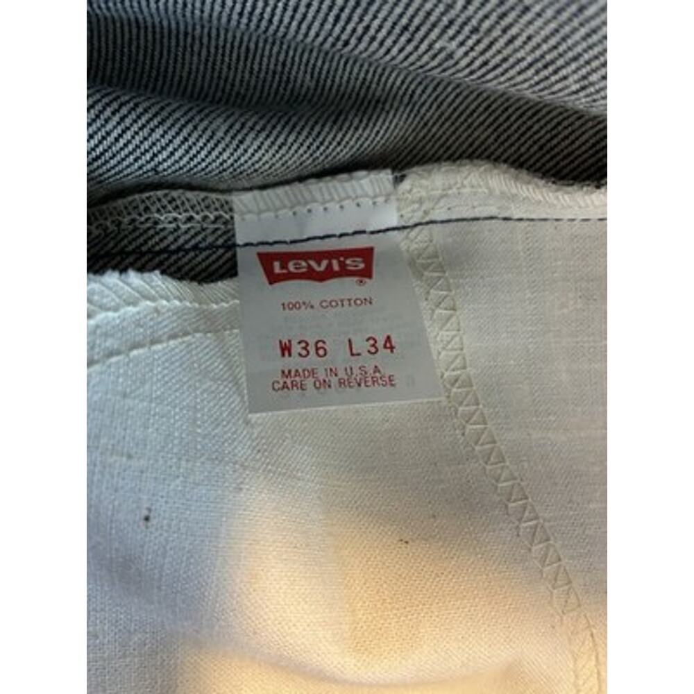 Vtg 90's Levis 505-0217 Orange Tab Denim Jeans Men's 36x34 USA NWOT 47417-5 - Picture 5 of 9